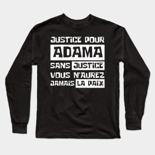 Justice Pour ADAMA Long Sleeve T-Shirt